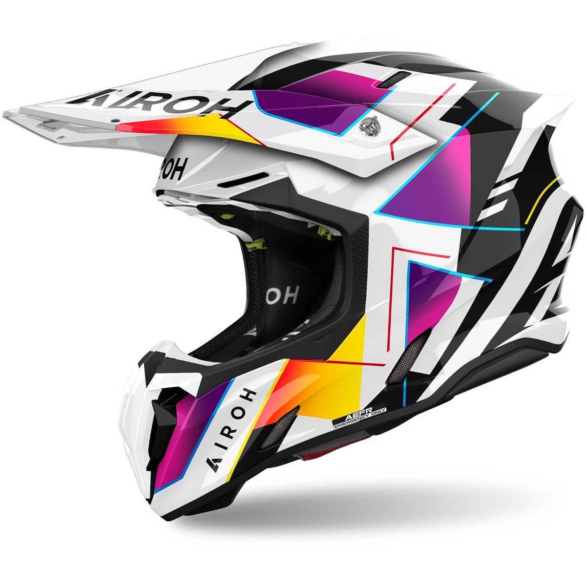 casco motocross enduro airoh twist 3 rainbow