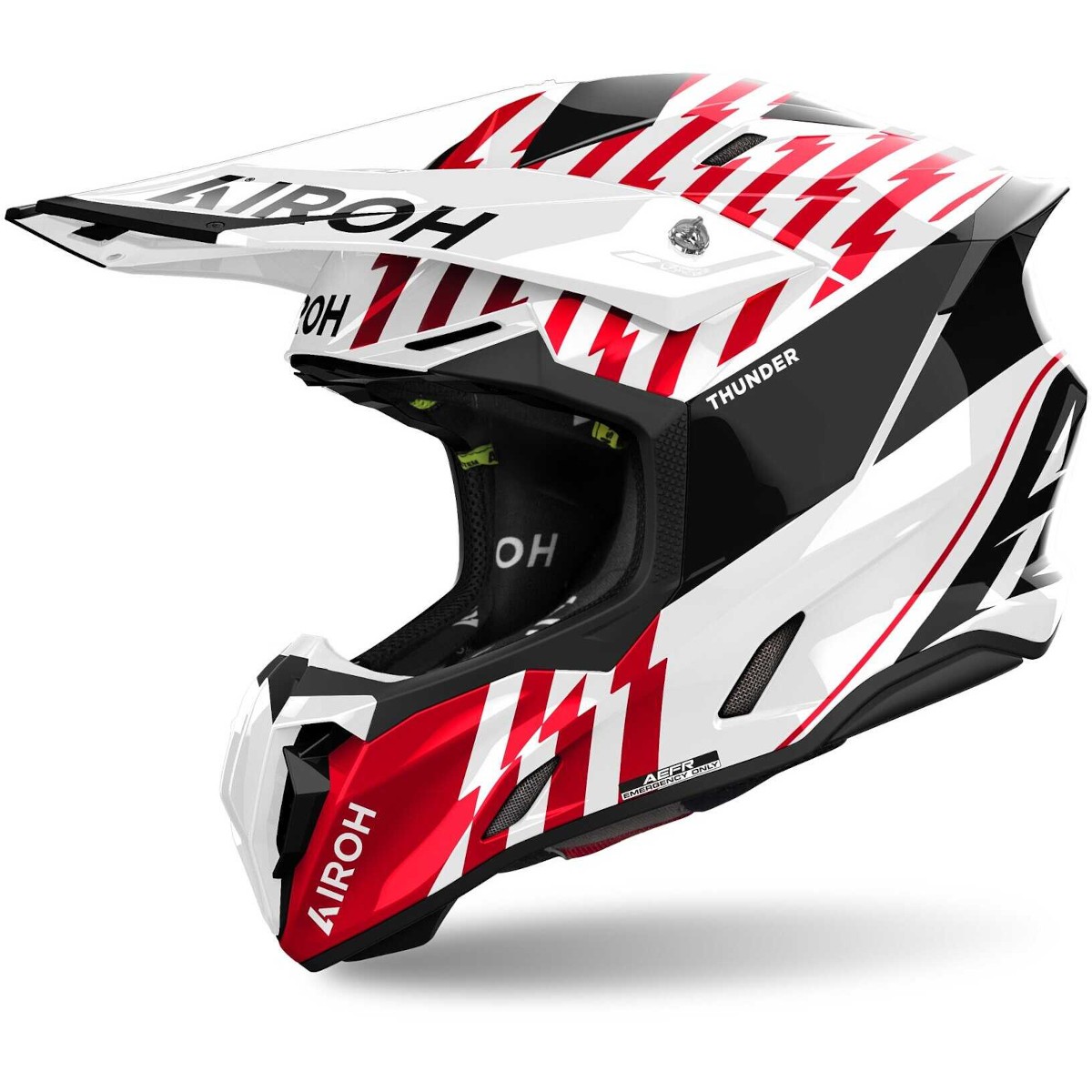 casco motocross enduro airoh twist 3 thunder red