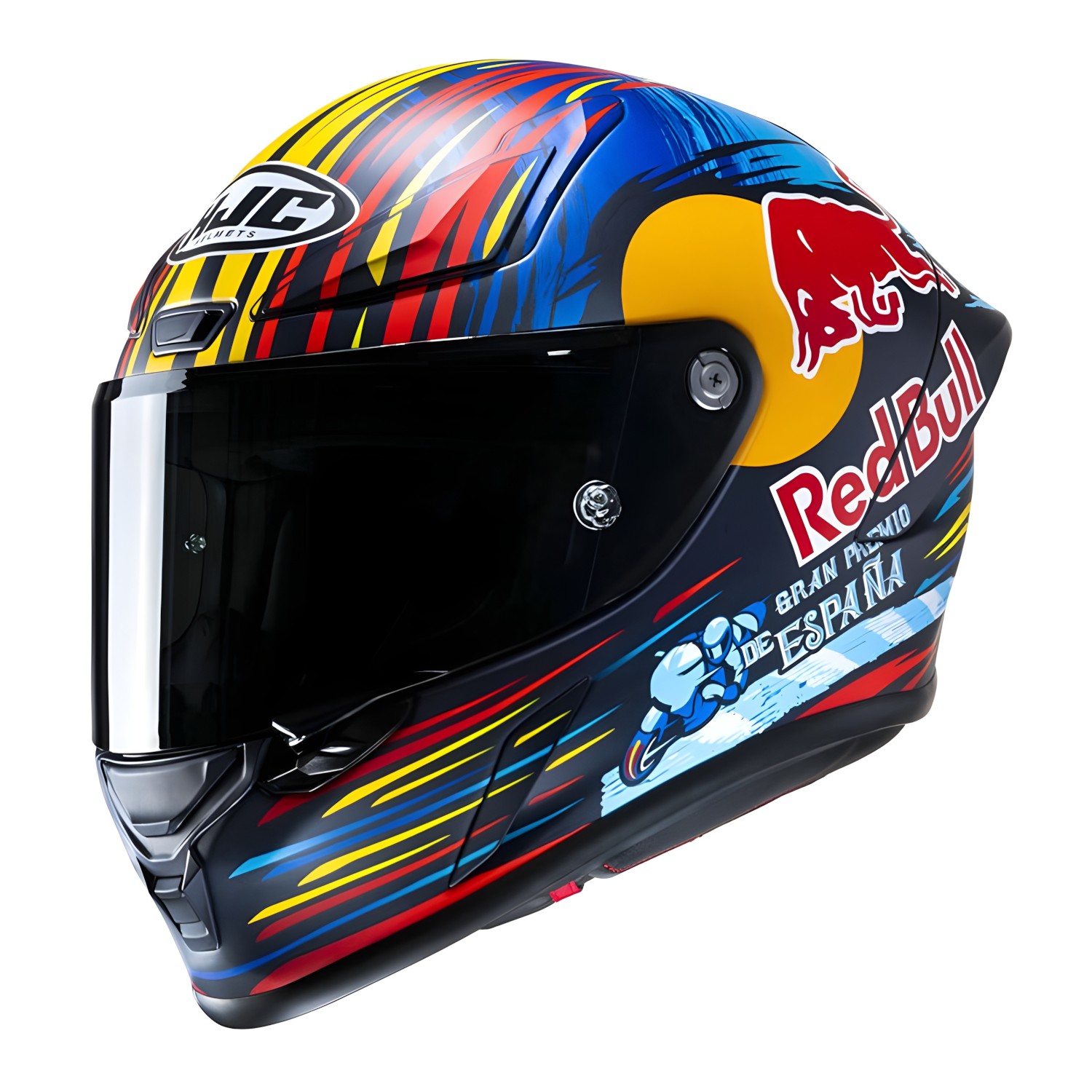 casco integrale moto hjc rpha1 red bull jerez