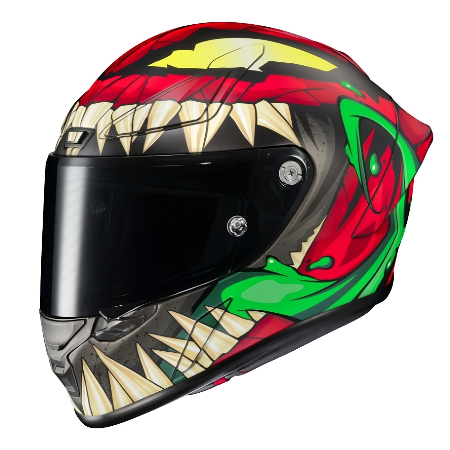 casco integrale moto hjc rpha1 toxin marvel mc1sf