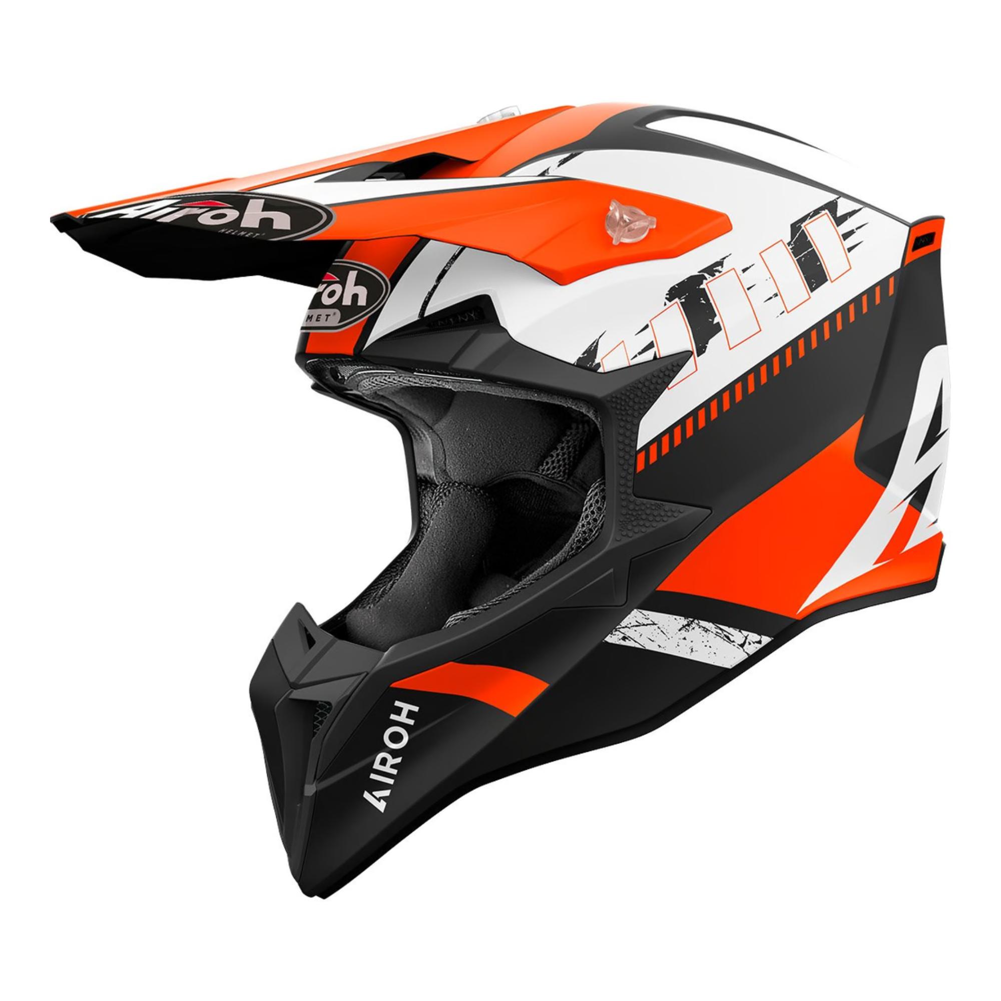 casco offroad airoh wraaap feel orange