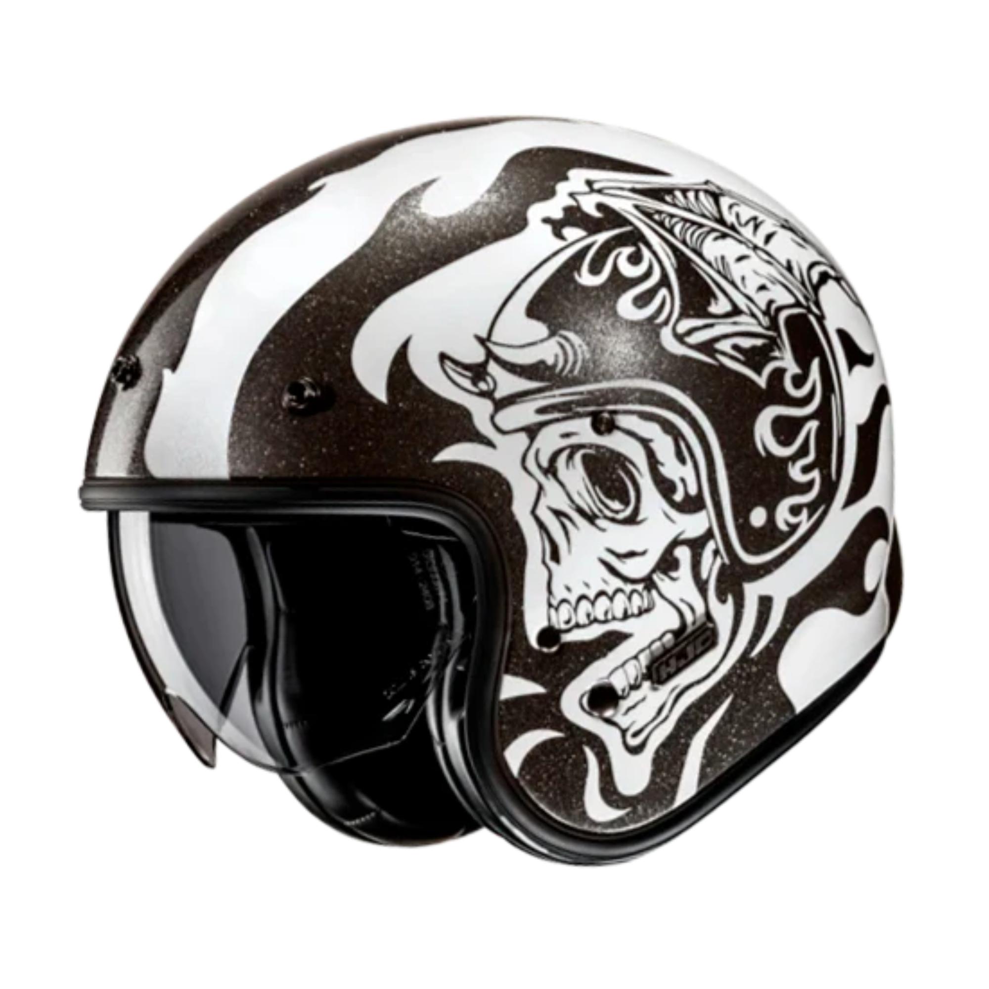 casco jet hjc v31 flame mc5