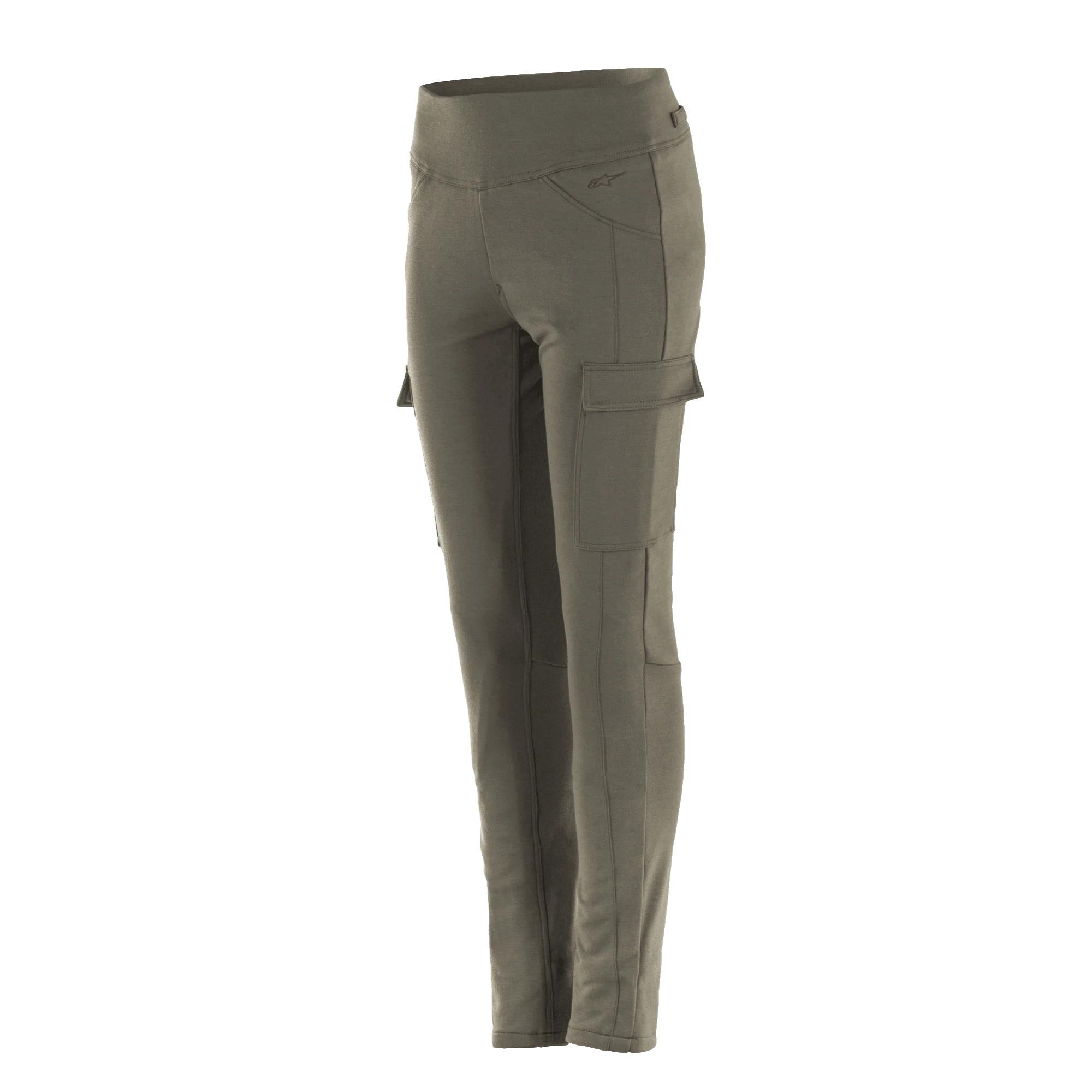 alpinestars stella iria pantaloni leggings donna verde militare