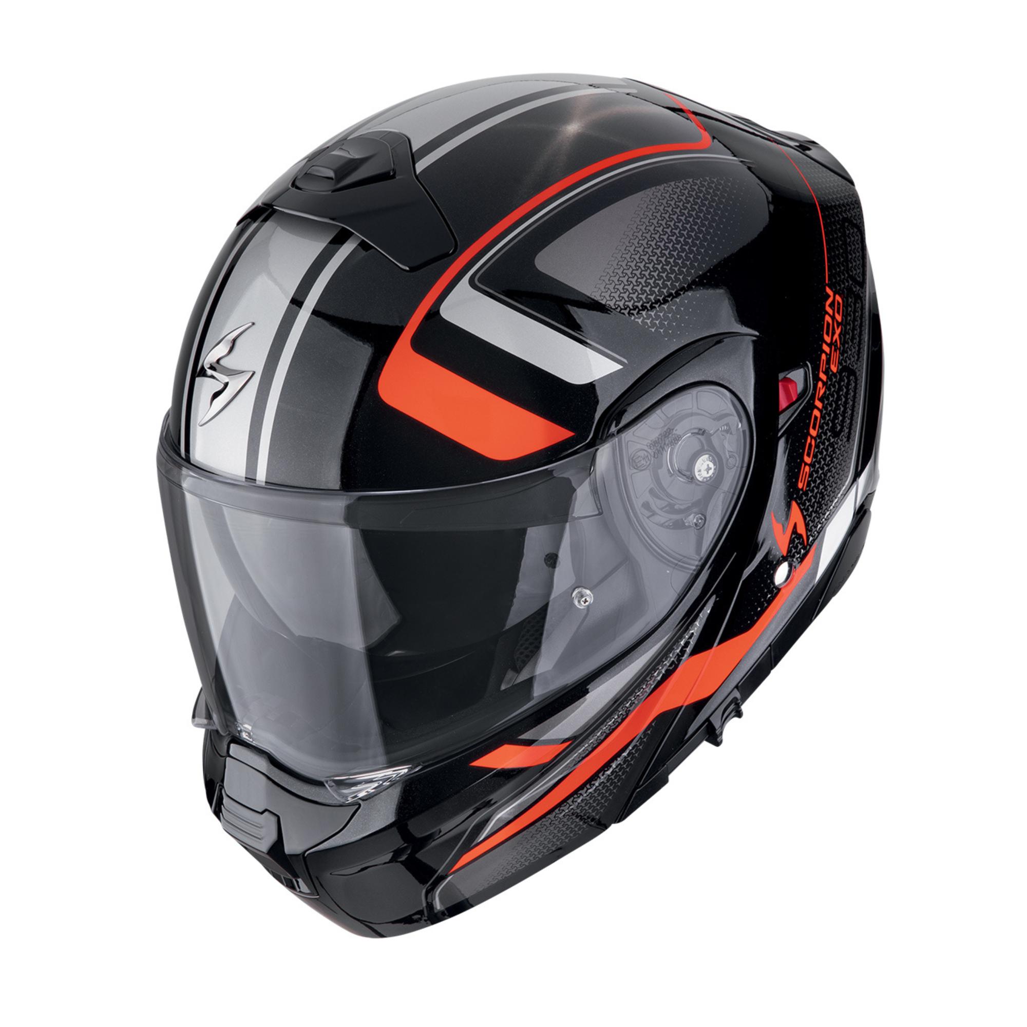 scorpion exo-930 evo Ardens nero rosso casco moto modulare